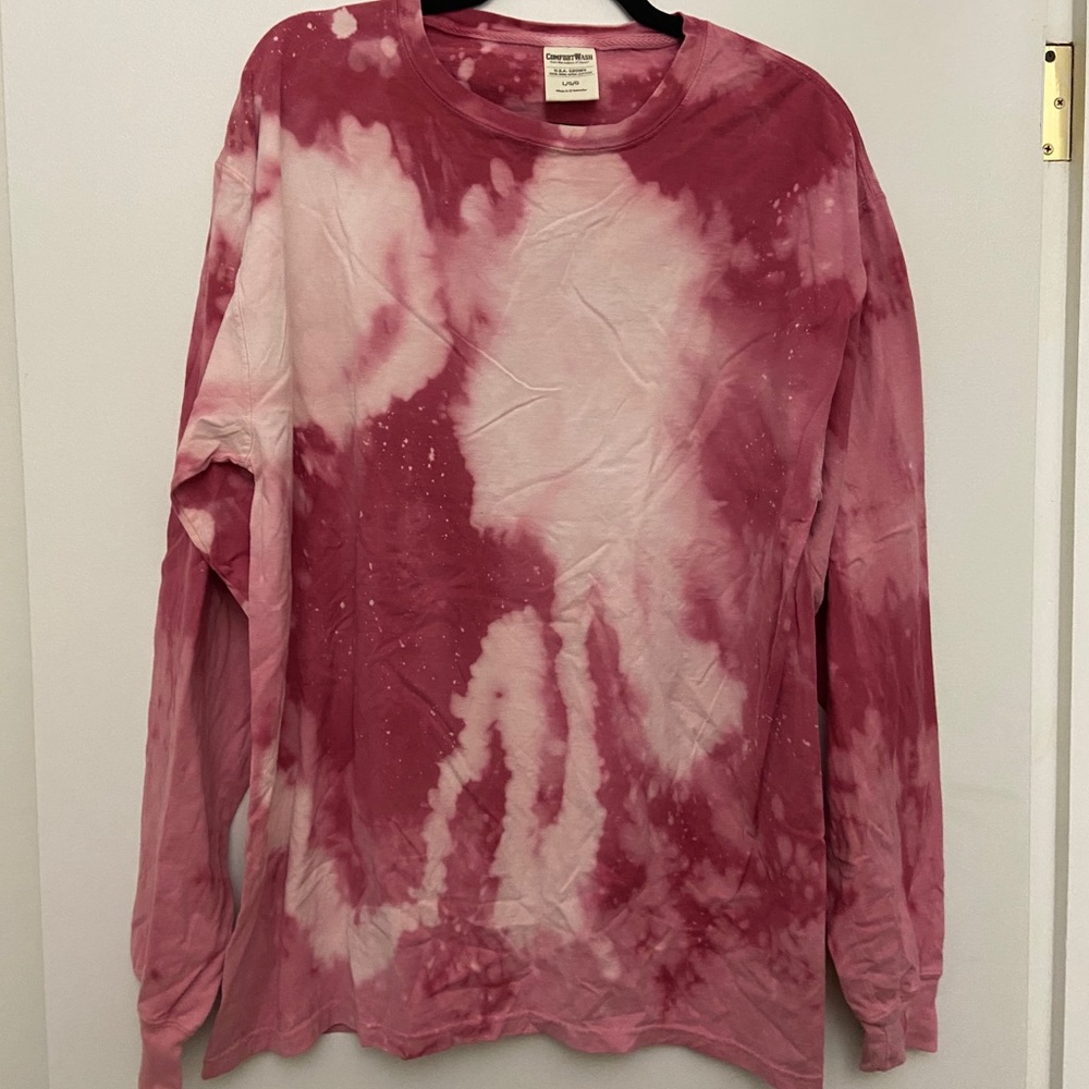 Hand dyed long sleeve t shirt